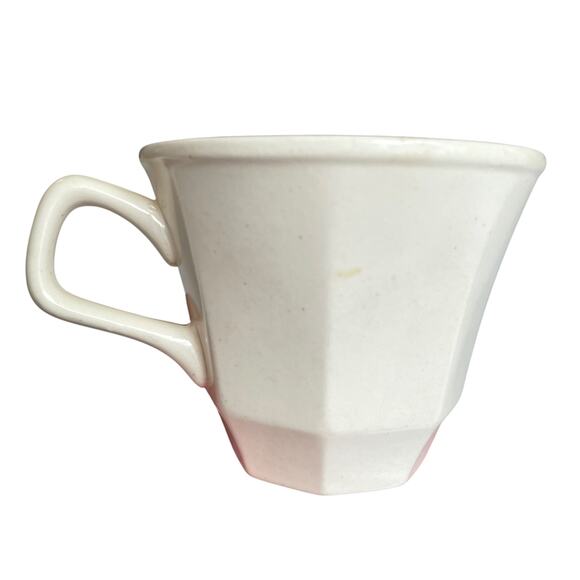 Homer Laughlin Colonial White Dover Mugs Tea Cups Set of 4 USA Vtg 1975 READ - Picture 7 of 9